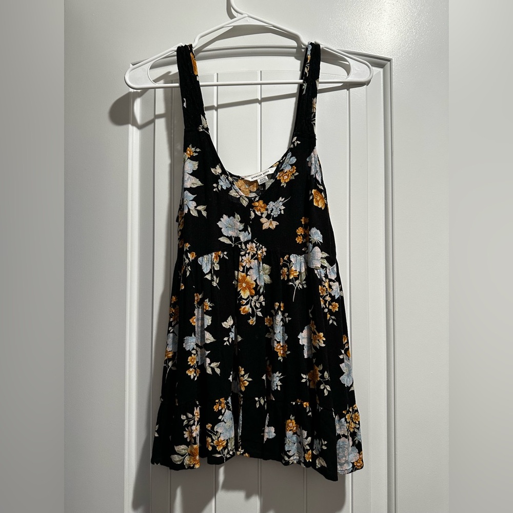 American Eagle Outfitters Black Floral Dress